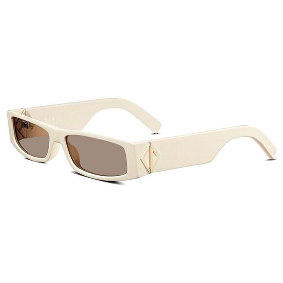 NEW DIOR IVORY SQUARE UNISEX SUNGLASSES - Picture 1 of 5